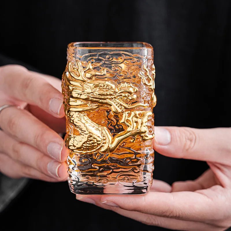 Glass teacups, golden dragon cups, heat-resistant glass master cups, single creative tea cups, and high-grade beer cups. Gifting By Julia M