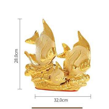 Gold Dolphin Figurines - A touch of European Elegance Decor gifting by julia m