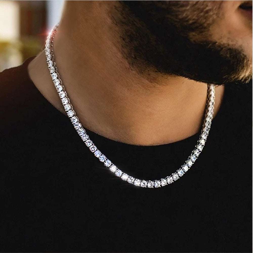 Gold Moissanite Tennis Necklace Bracelet Set Jewelry sets gifting by julia m