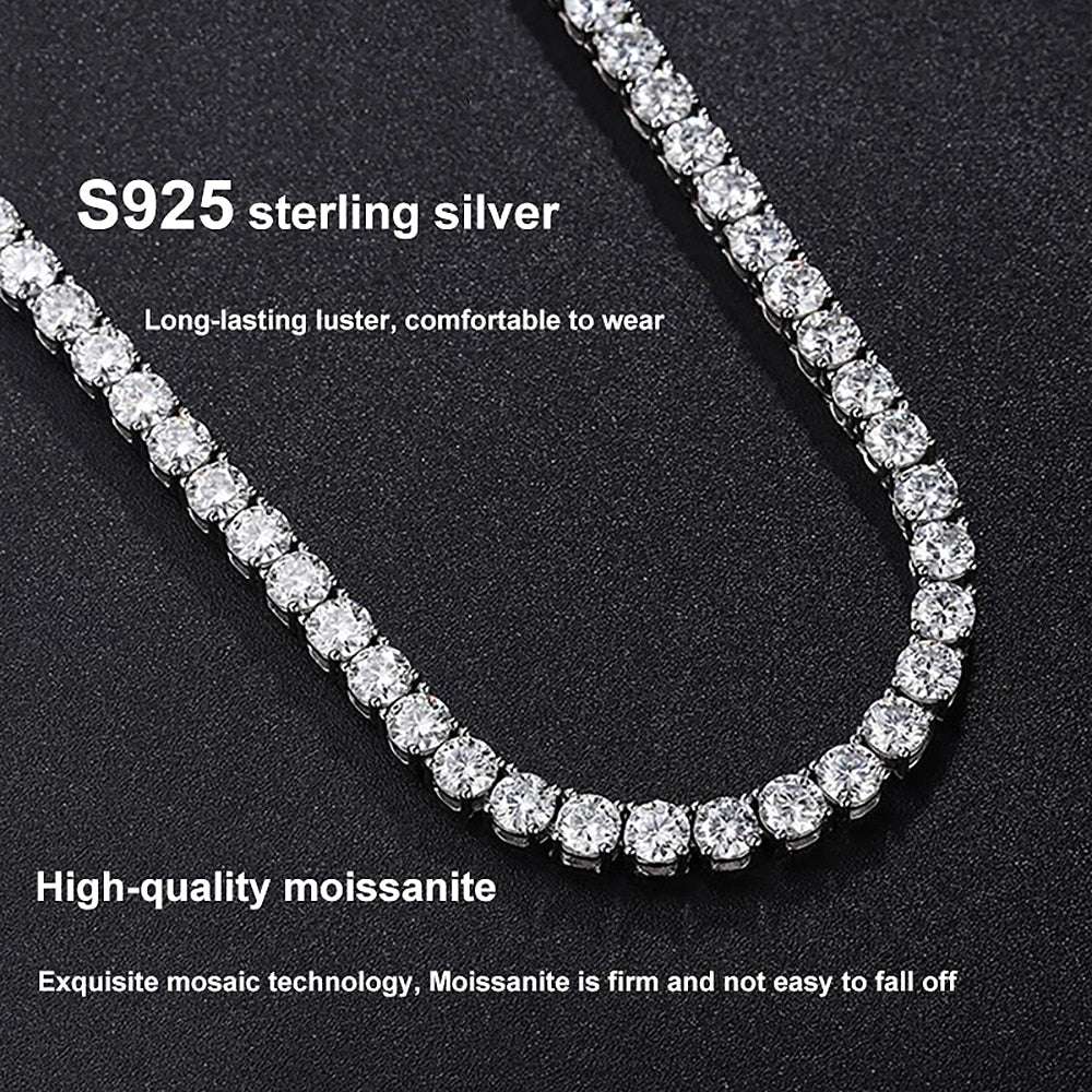 Gold Moissanite Tennis Necklace Bracelet Set Jewelry sets gifting by julia m