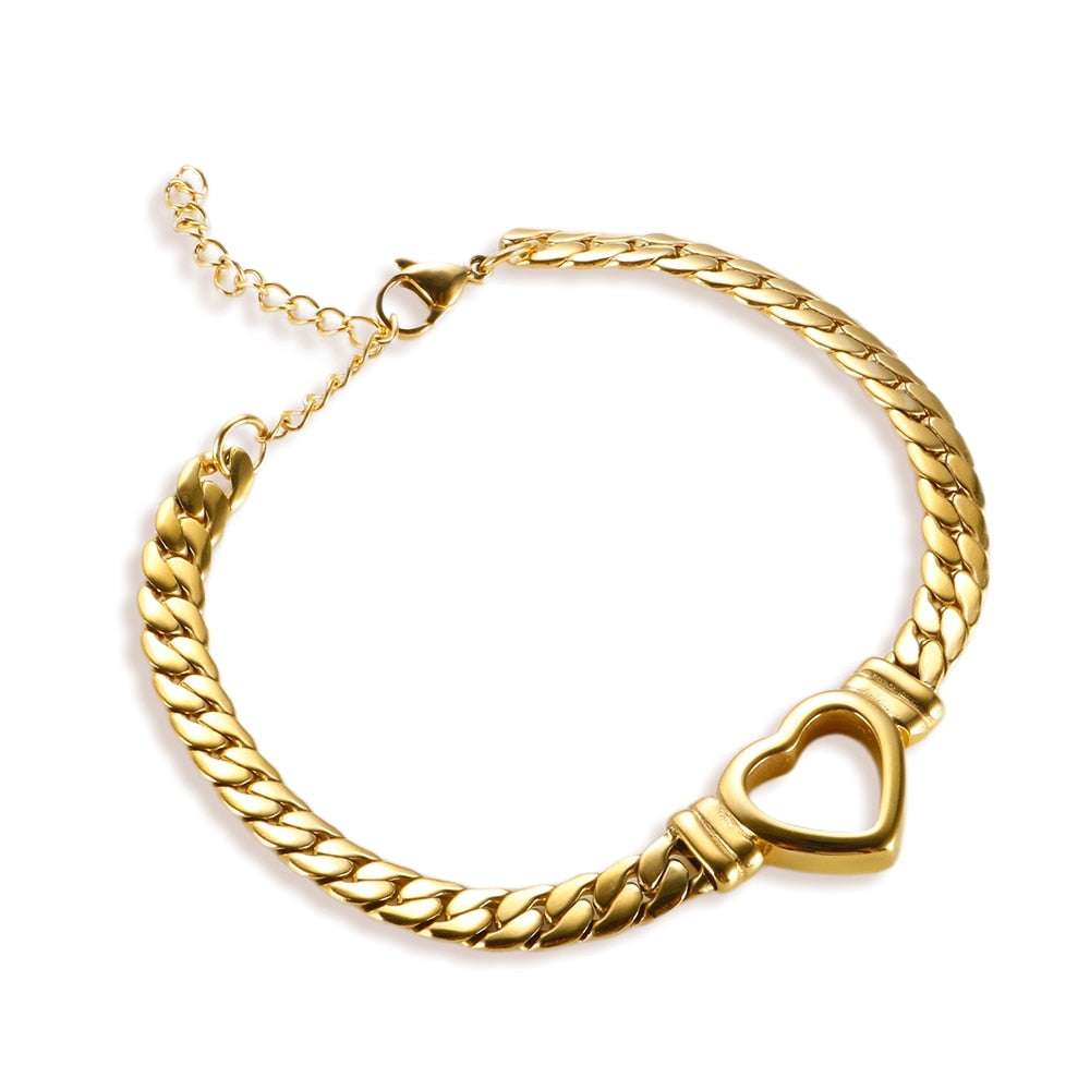 Gold-Plated Waterproof Stainless Steel Luxury Jewelry set Jewelry sets gifting by julia m Gold Bracelet