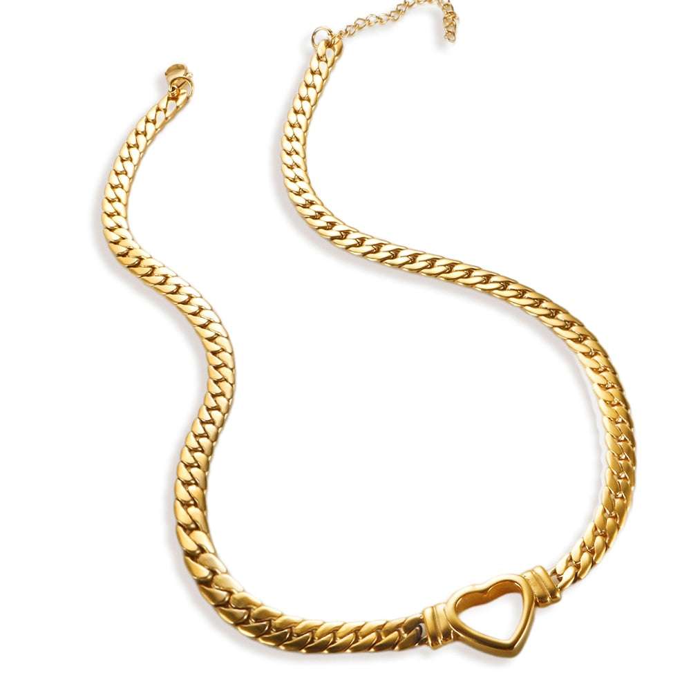 Gold-Plated Waterproof Stainless Steel Luxury Jewelry set Jewelry sets gifting by julia m Gold Necklace