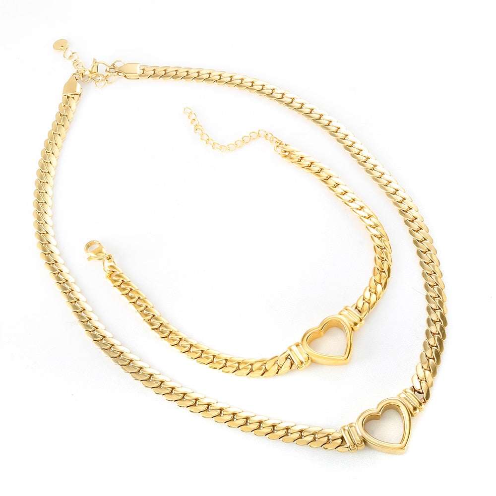 Gold-Plated Waterproof Stainless Steel Luxury Jewelry set Jewelry sets gifting by julia m