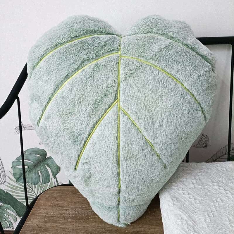 Green Leaf Pillow Cushions Plushie Green Leaf Pillow Cushions Gifting By Julia M