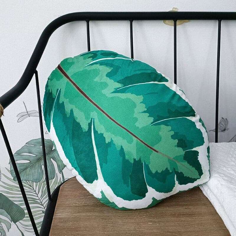 Green Leaf Pillow Cushions Plushie Green Leaf Pillow Cushions Gifting By Julia M