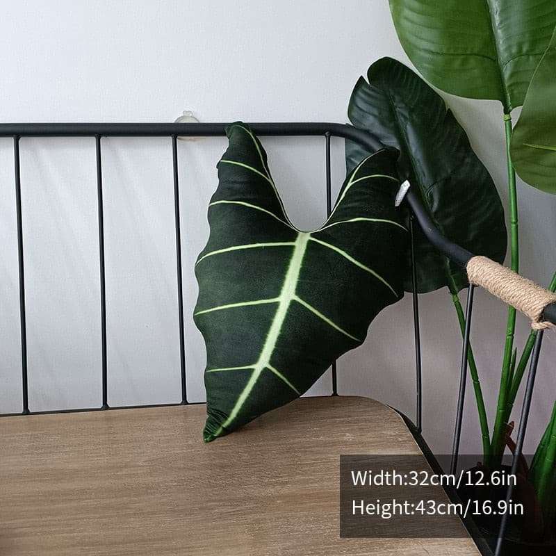 Green Leaf Pillow Cushions Plushie Green Leaf Pillow Cushions Gifting By Julia M
