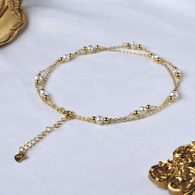 Handmade Freshwater Pearl Anklet anklets gifting by julia m