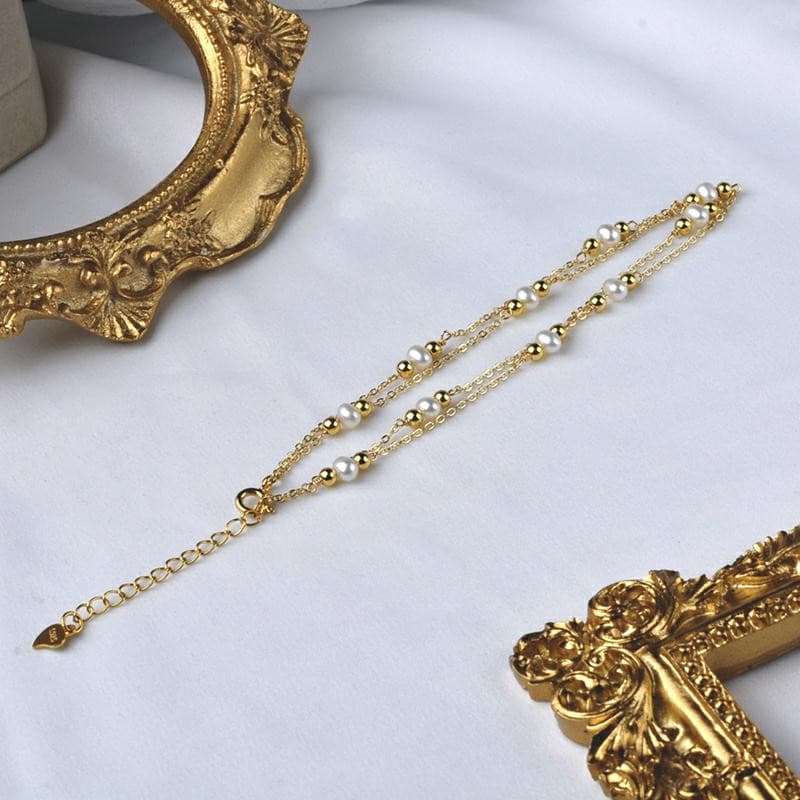 Handmade Freshwater Pearl Anklet anklets gifting by julia m