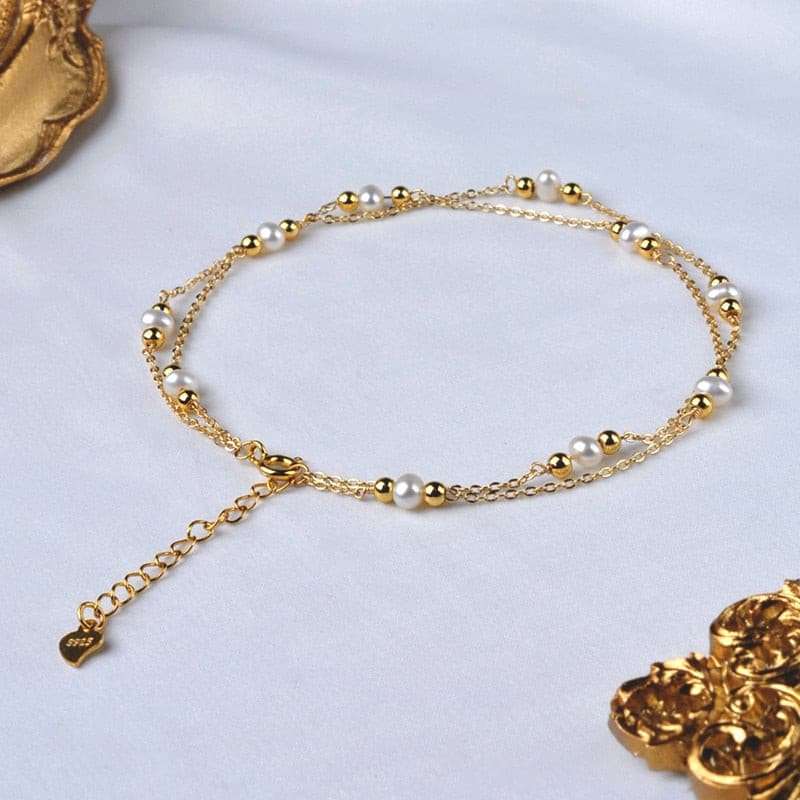 Handmade Freshwater Pearl Anklet anklets gifting by julia m