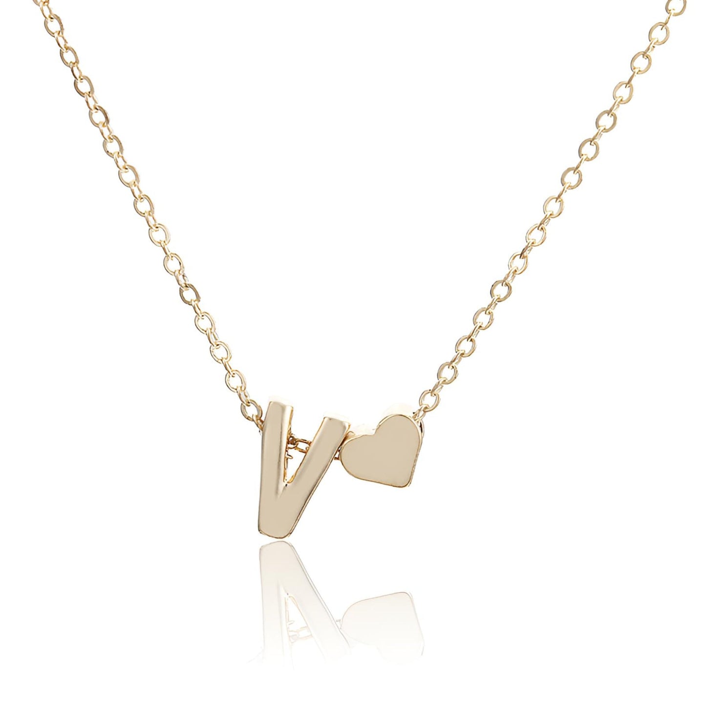 Heart Shaped Letter Necklace - Initial Pendant necklace Gifting by Julia M