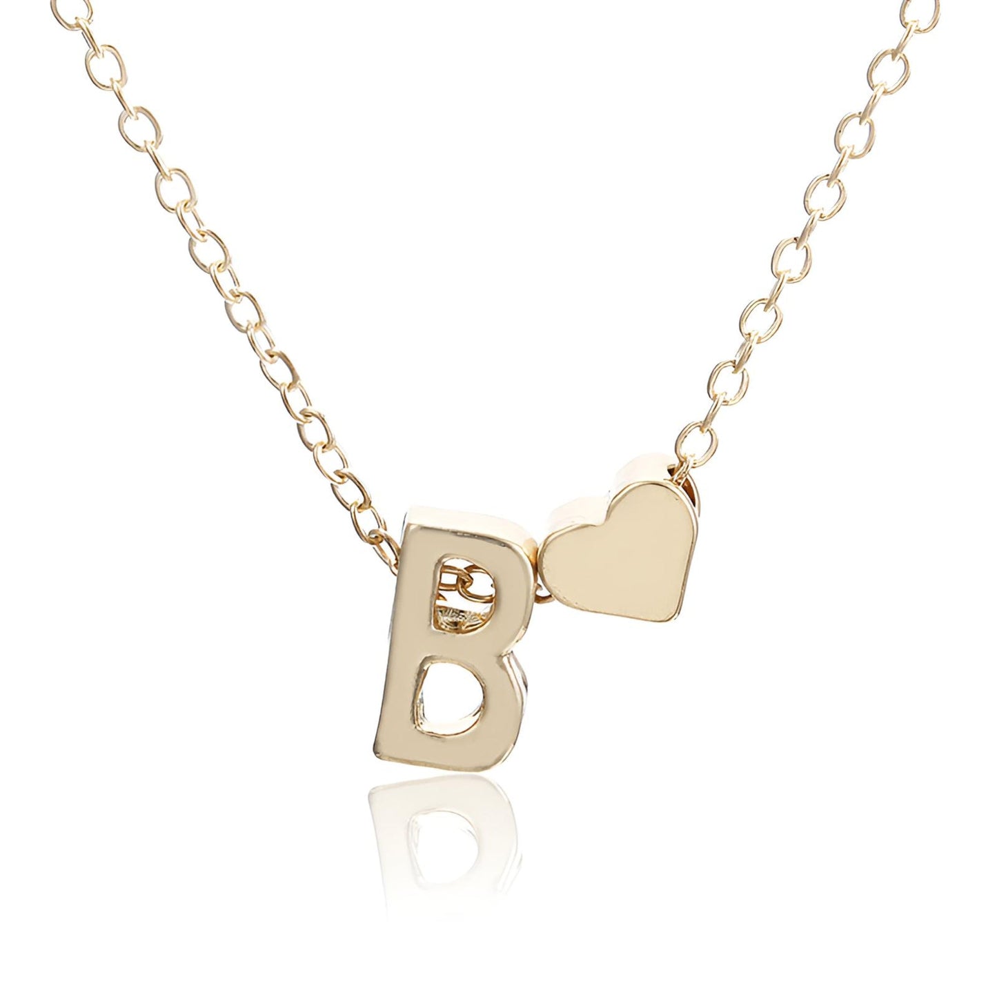 Heart Shaped Letter Necklace - Initial Pendant necklace Gifting by Julia M