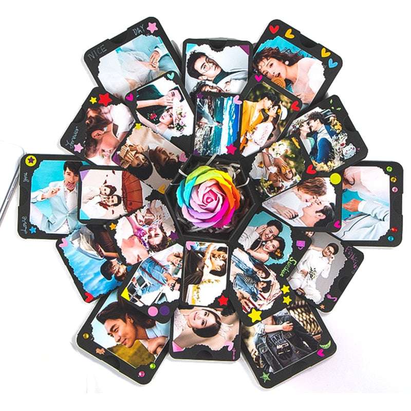 Hexagon Surprise Explosion Box Hexagone surprise explosion box handmade gifting by julia m