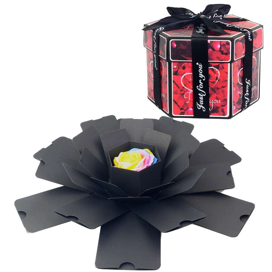 Hexagon Surprise Explosion Box Hexagone surprise explosion box handmade gifting by julia m