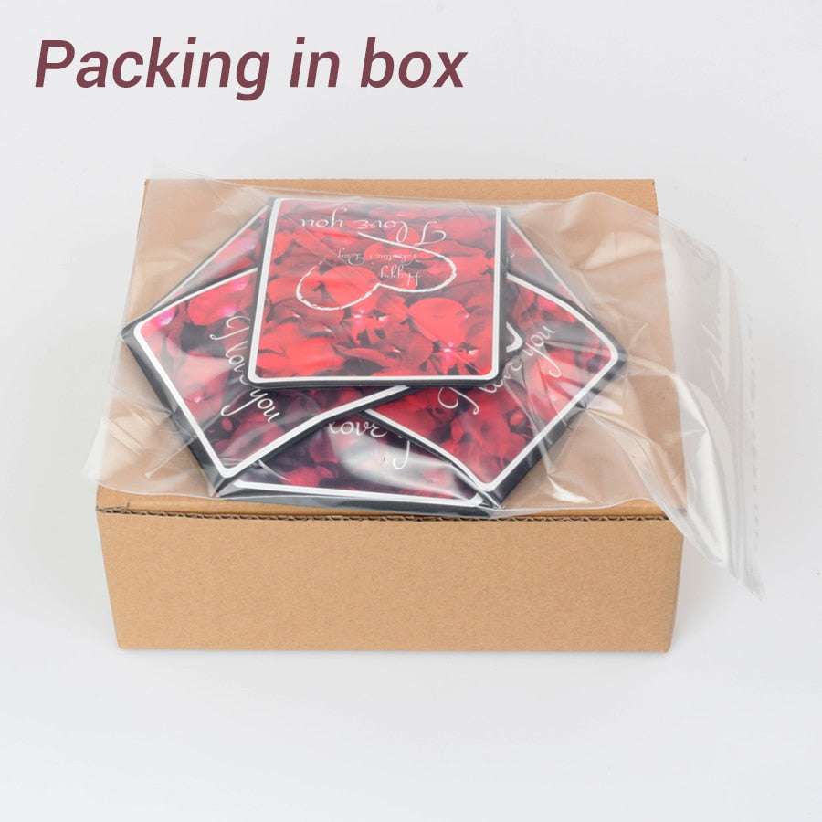 Hexagon Surprise Explosion Box Hexagone surprise explosion box handmade gifting by julia m