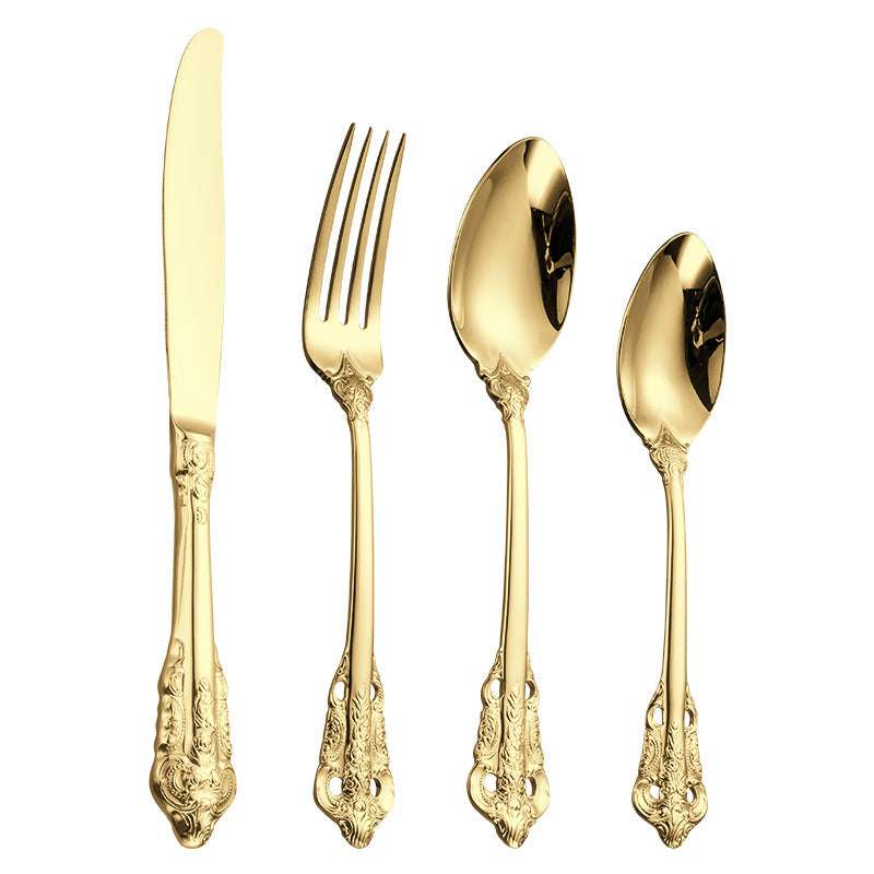 High Grade Luxury 304 Stainless Steel Flatware Set Flatware Set Gifting By Julia M Gold