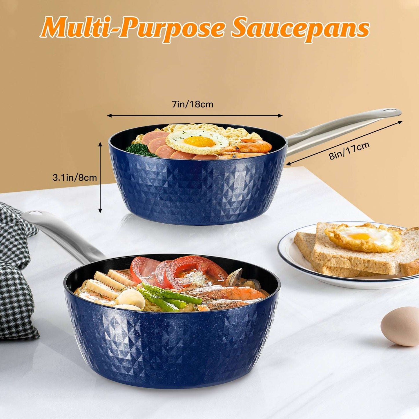 Induction Diamond Saucepan induction saucepan Gifting by Julia M