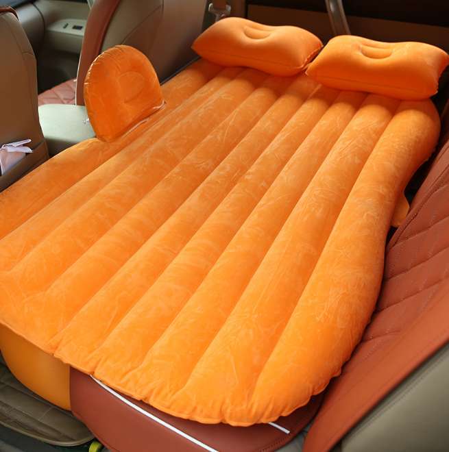 Inflatable Car Bed car inflatable bed Gifting by Julia M Orange