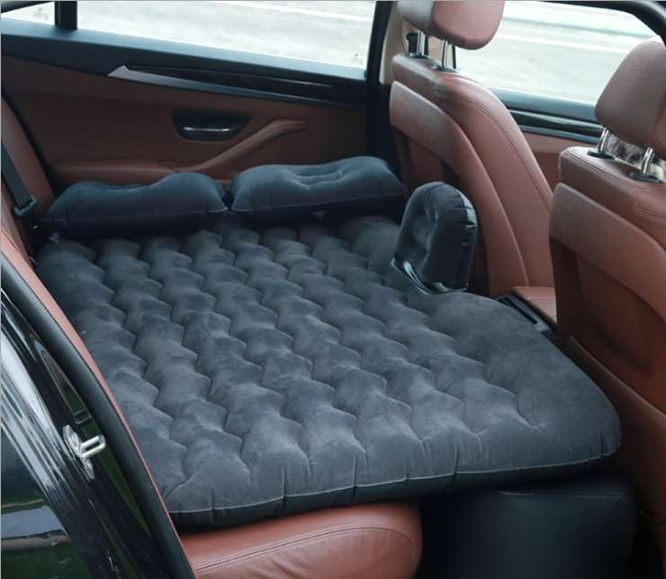 Inflatable Car Bed car inflatable bed Gifting by Julia M Black Wave