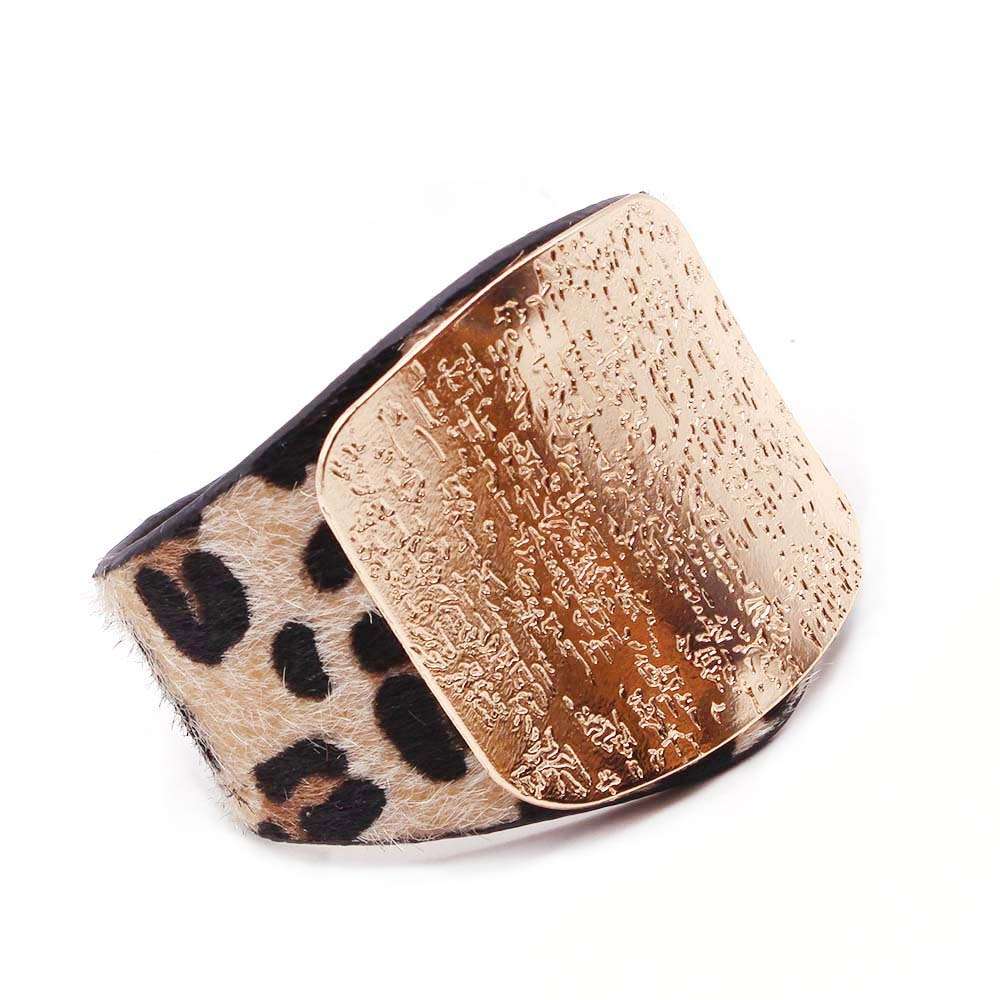 Leopard Charm Leather Bracelet Bracelets Gifting By Julia M 24