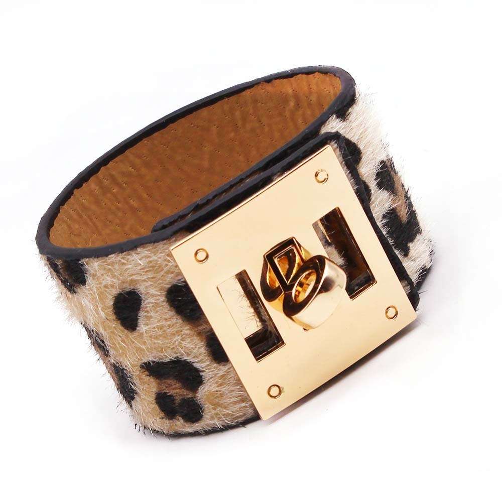 Leopard Charm Leather Bracelet Bracelets Gifting By Julia M 12