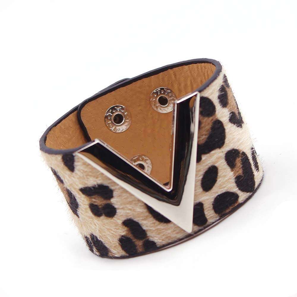 Leopard Charm Leather Bracelet Bracelets Gifting By Julia M 1