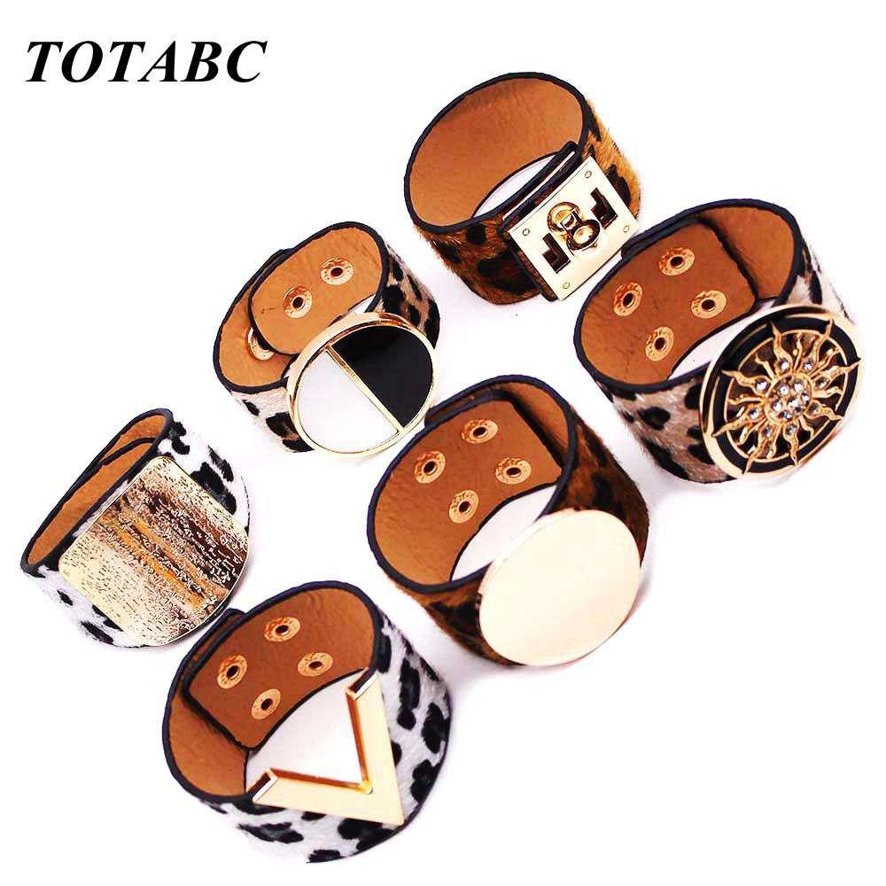 Leopard Charm Leather Bracelet Bracelets Gifting By Julia M