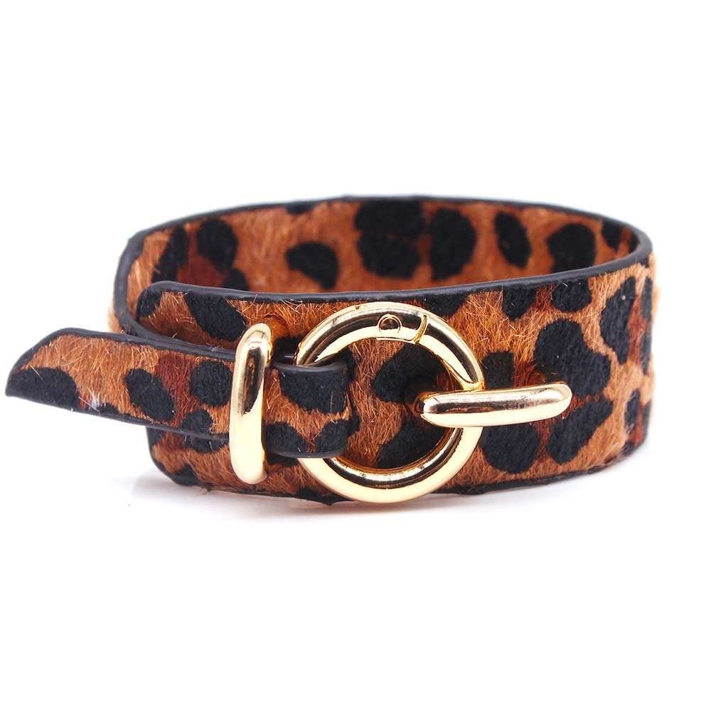 Leopard Charm Leather Bracelet Bracelets Gifting By Julia M 6