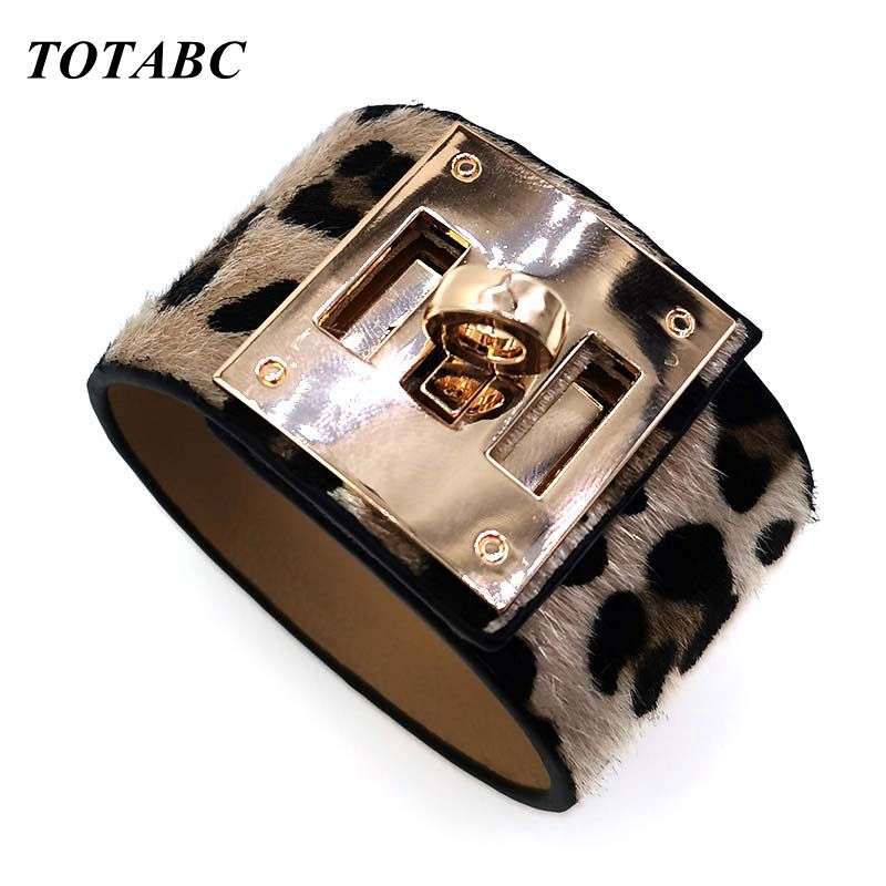Leopard Charm Leather Bracelet Bracelets Gifting By Julia M