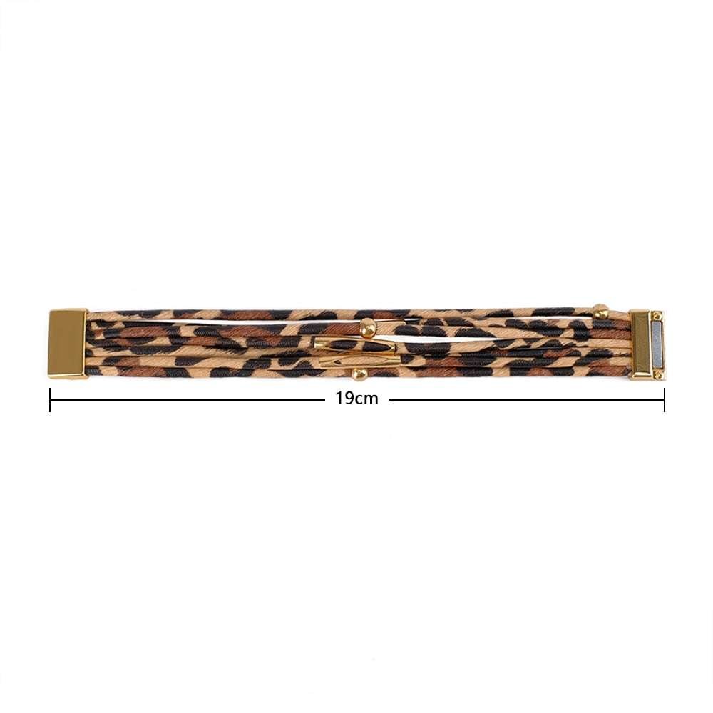 Leopard Leather Wrap Bracelet Bracelets Gifting By Julia M