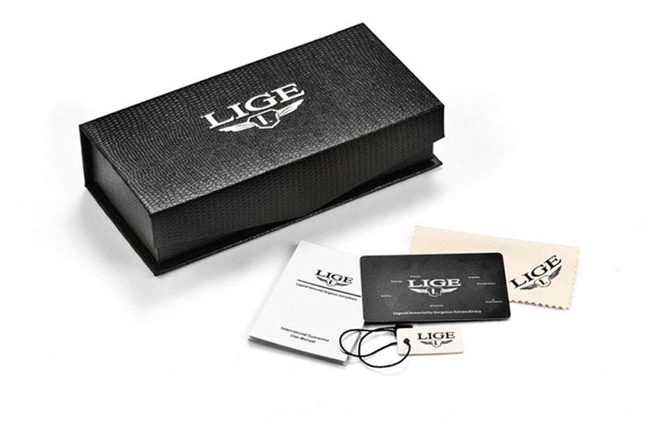 LIGE Chronograph Casual Wrist Watch Watches gifting by julia m