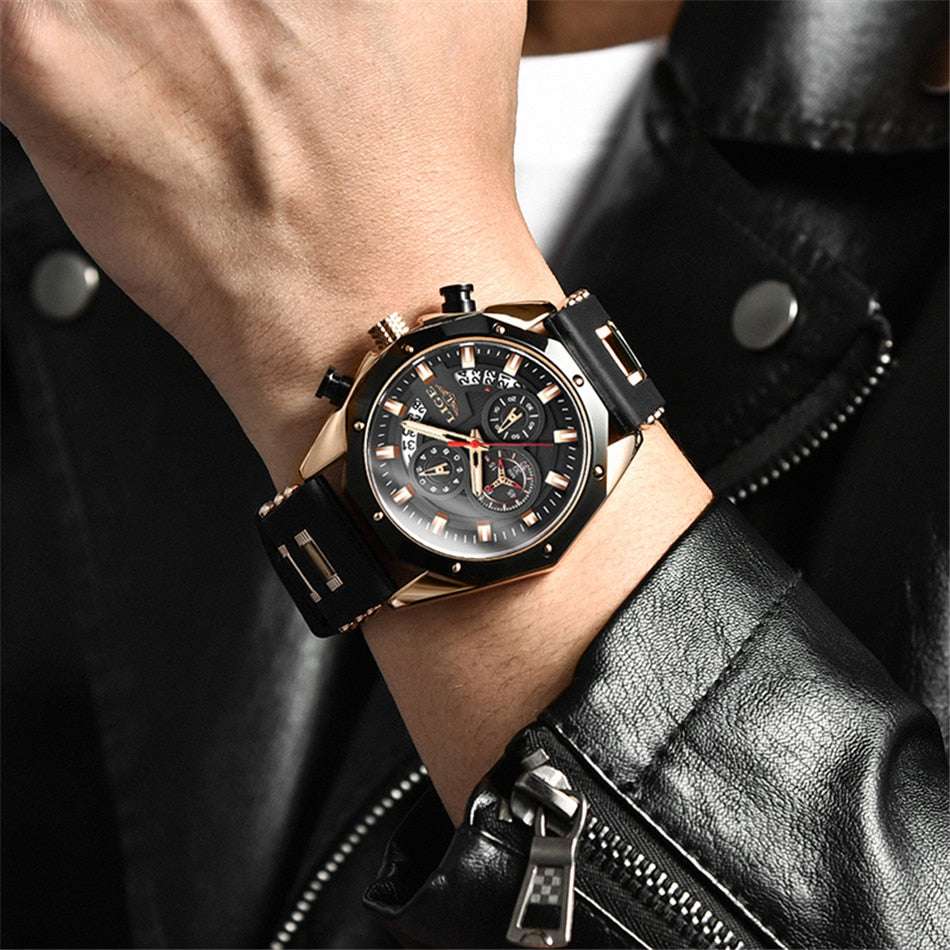 LIGE Chronograph Casual Wrist Watch Watches gifting by julia m
