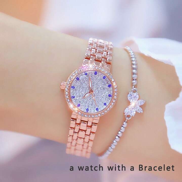 Luxury Stainless Steel Bracelet and Diamonds Jewelry sets gifting by julia m rose gold bracelet