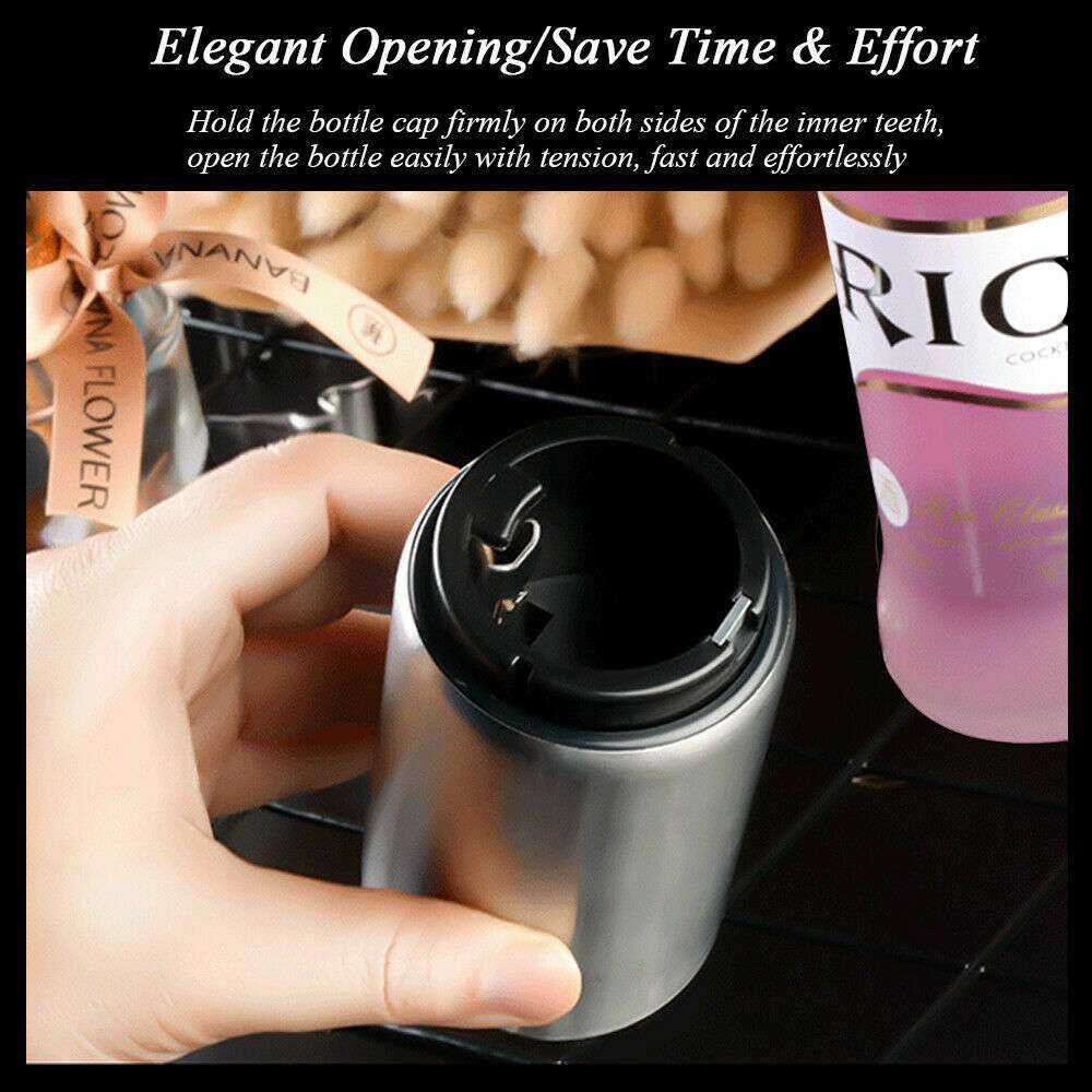 Magnetic Push-Down Bottle Opener automatic beer opener gifting by julia m