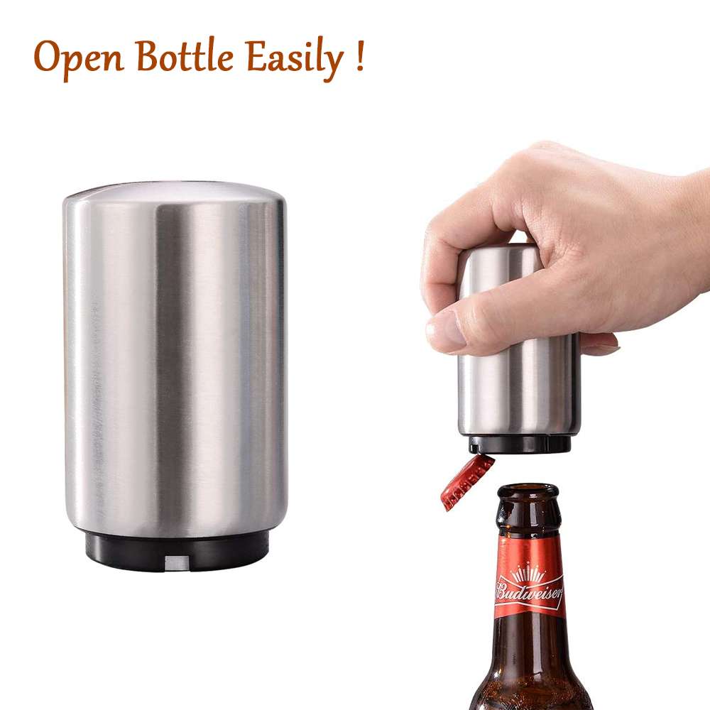 Magnetic Push-Down Bottle Opener automatic beer opener gifting by julia m