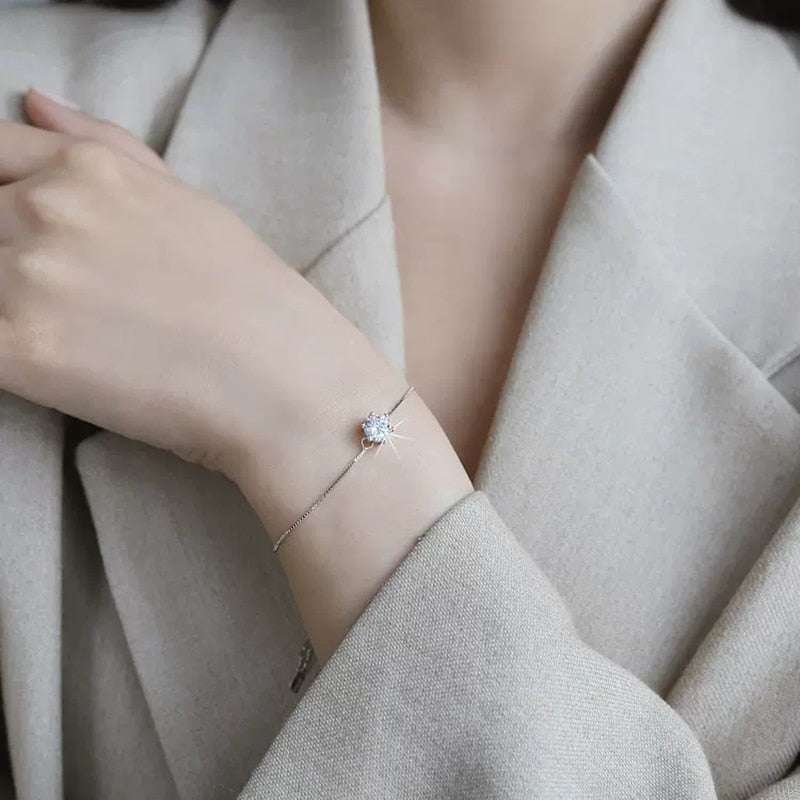 Moissanite Diamond Bracelet | 1 Ct Bracelets gifting by julia m