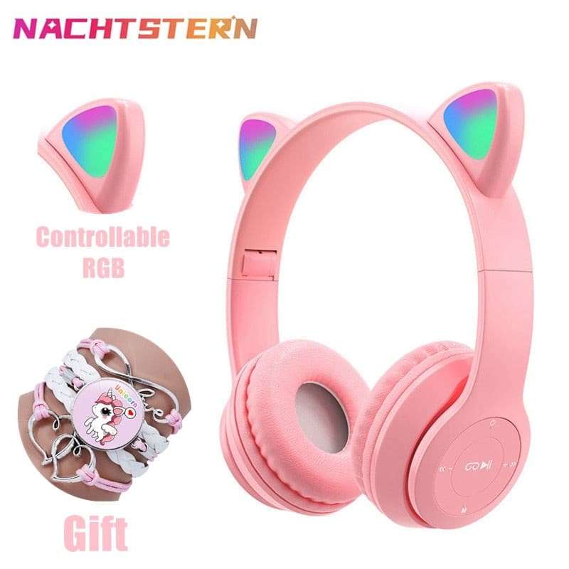 Noise Cancelling Wireless Headphones RGB Headphones gifting by julia m