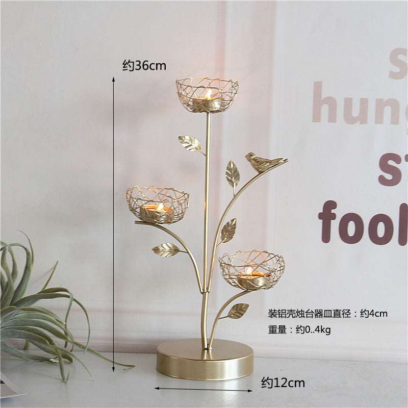 Nordic Wrought Iron Candle Holder candle holder gifting by julia m E China