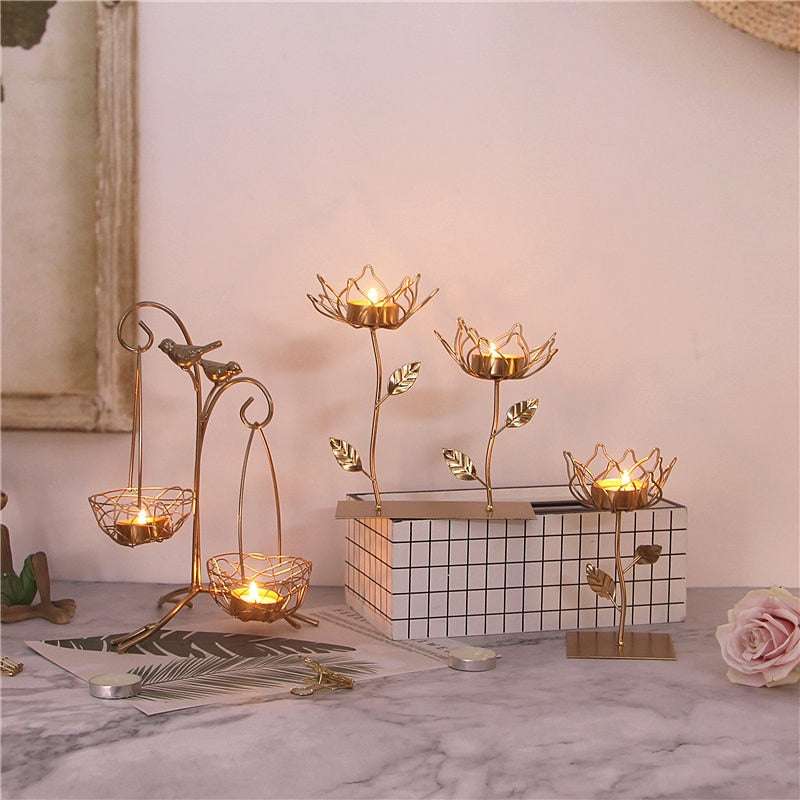 Nordic Wrought Iron Candle Holder candle holder gifting by julia m