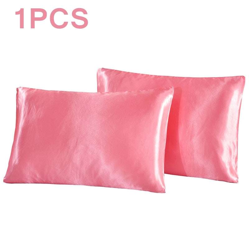 ONE PIECE Satin Pillowcases - Protect Your Hair and Skin from Damage Pillowcases & shams Gifting By Julia M Pink 51x76cm