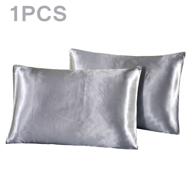 ONE PIECE Satin Pillowcases - Protect Your Hair and Skin from Damage Pillowcases & shams Gifting By Julia M Light Grey 51x76cm