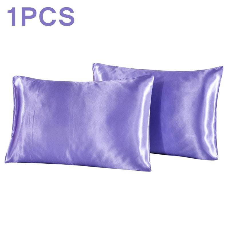 ONE PIECE Satin Pillowcases - Protect Your Hair and Skin from Damage Pillowcases & shams Gifting By Julia M Purple 51x76cm