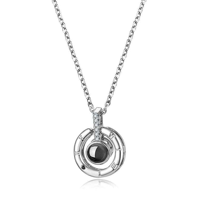 Projection Pendant Necklace 100 Languages Necklaces gifting by julia m LV0963-1