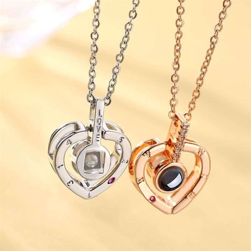 Projection Pendant Necklace 100 Languages Necklaces gifting by julia m
