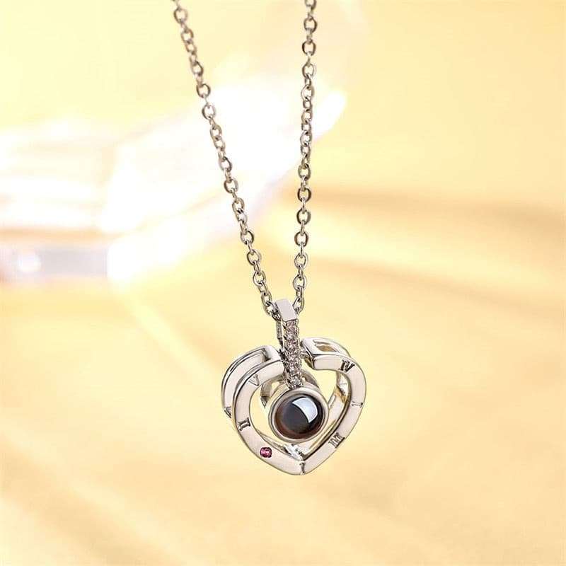Projection Pendant Necklace 100 Languages Necklaces gifting by julia m