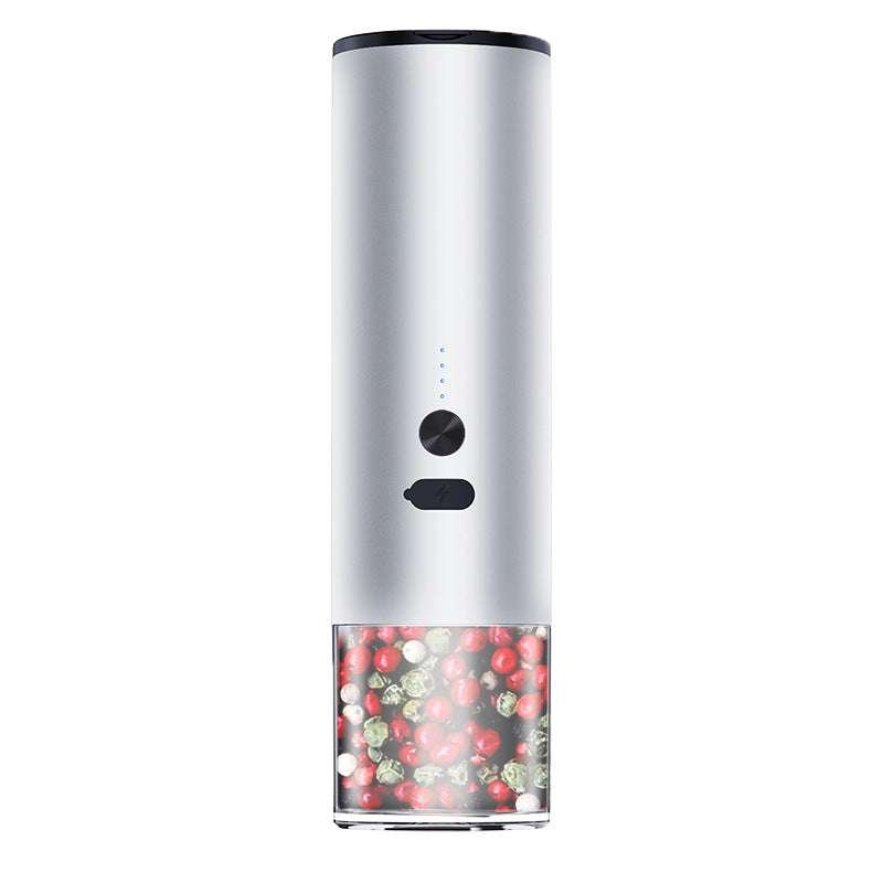 Rechargeable LED Electric Salt & Pepper Grinder Set Share | Wishlist | Report Video ID: gifting by julia m White Single USB