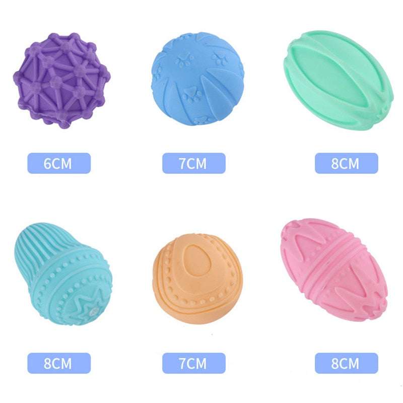 Rubber Stress Ball - Squeeze Away Stress and Boost Sensory Development for Babies and Toddlers Activity Toys gifting by julia m