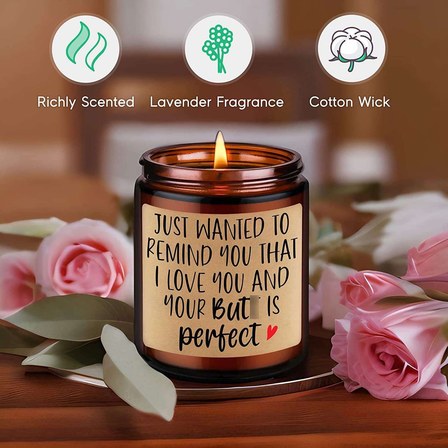 Scented Candles | Romantic Gifts I Love You Gifts for Her Him | Funny Anniversary | Birthday Candles Gifting By Julia M