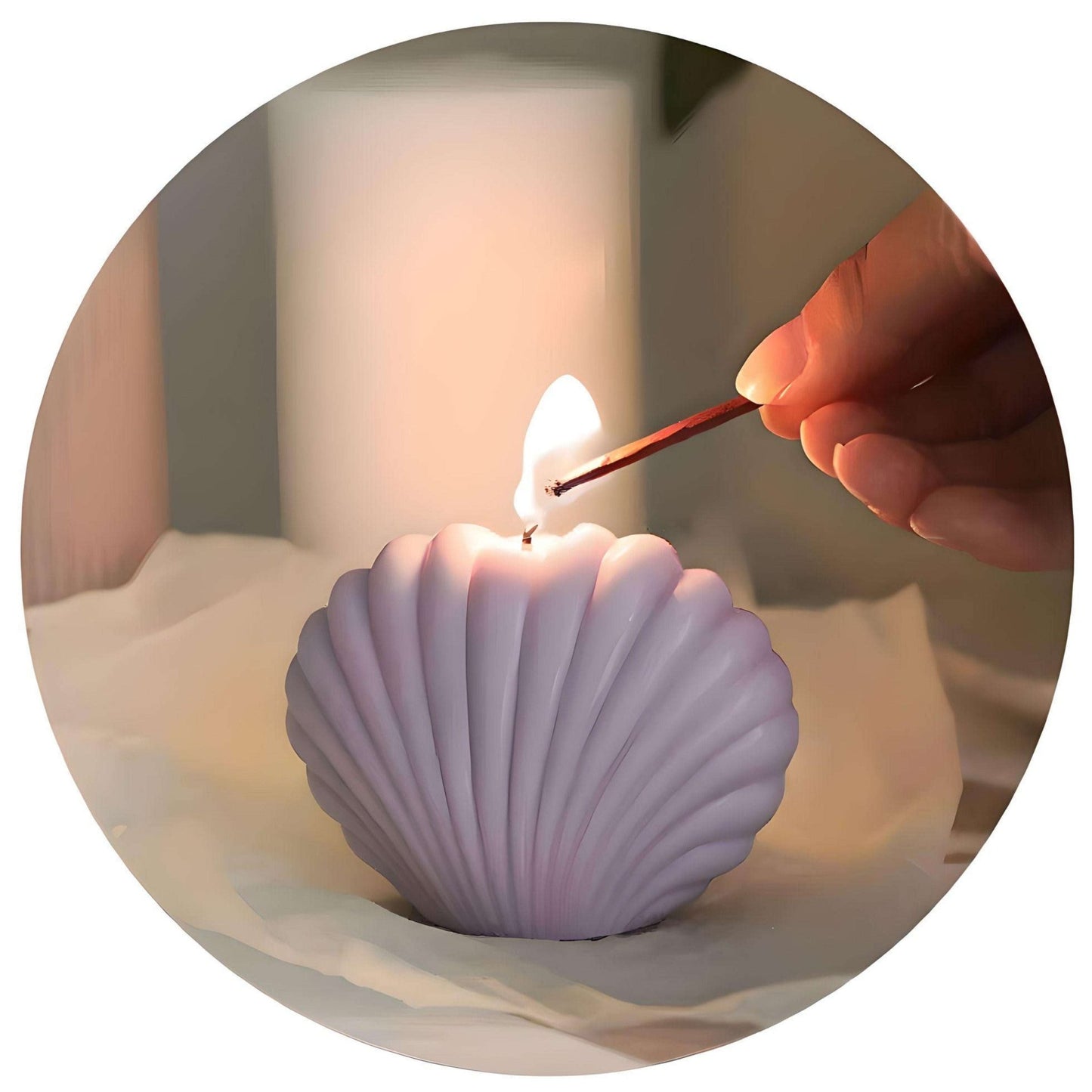 Shell Candle Art Candle candles Gifting By Julia M