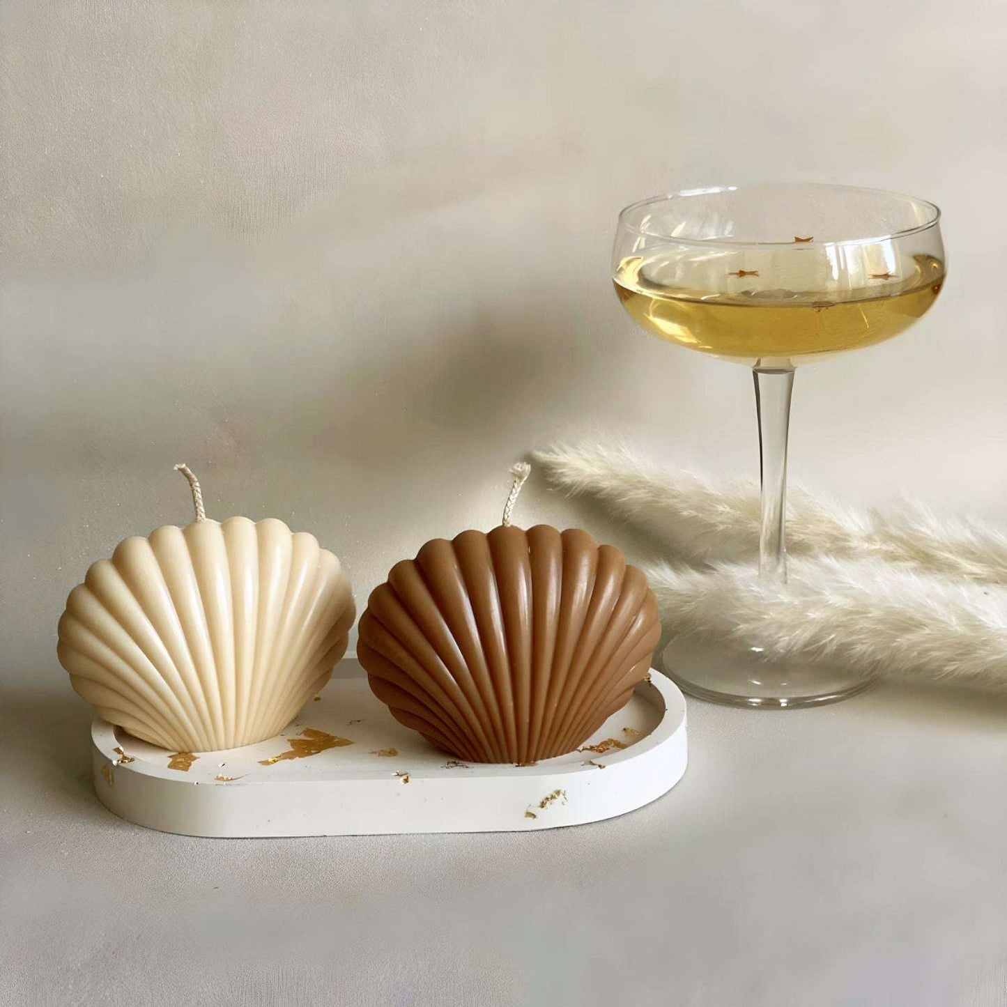 Shell Candle Art Candle candles Gifting By Julia M
