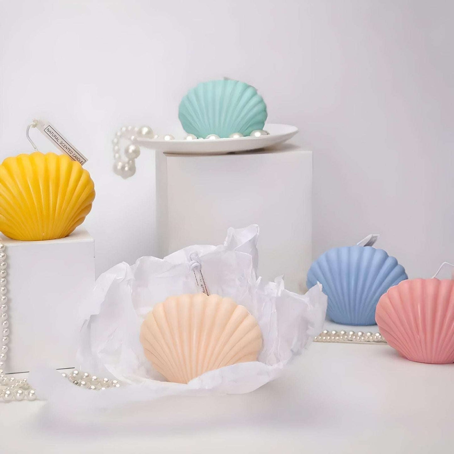 Shell Candle Art Candle candles Gifting By Julia M